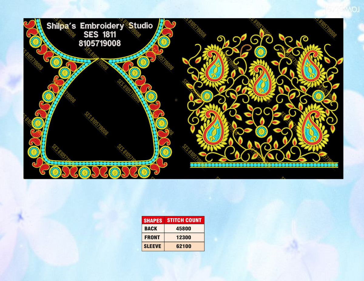 Embroidery Designs 1801-1900 Series