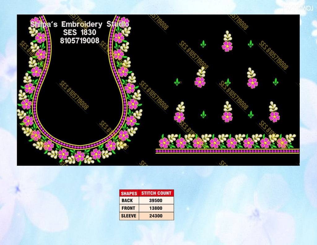 Embroidery Designs 1801-1900 Series
