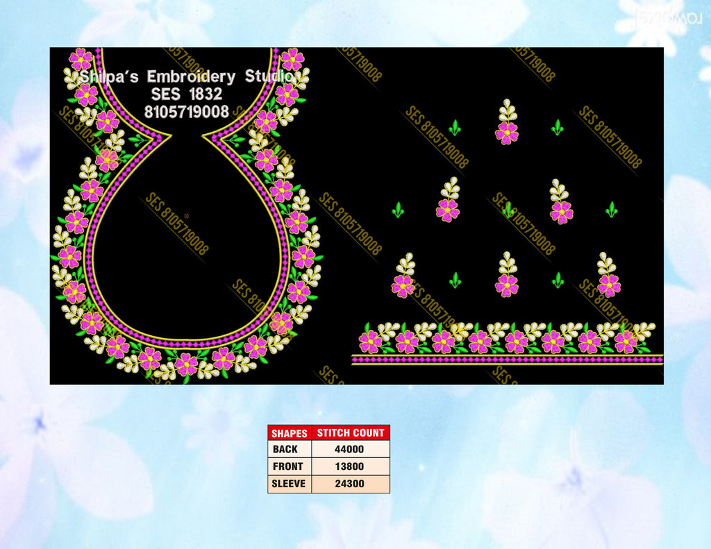Embroidery Designs 1801-1900 Series
