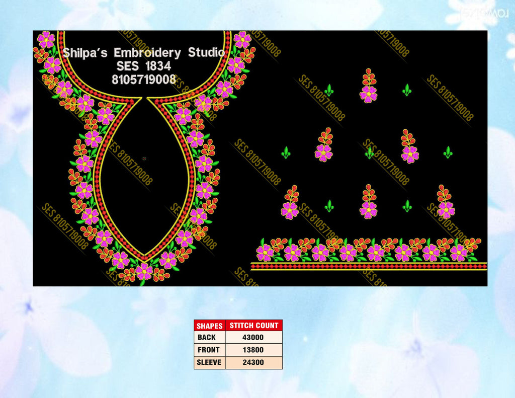 Embroidery Designs 1801-1900 Series