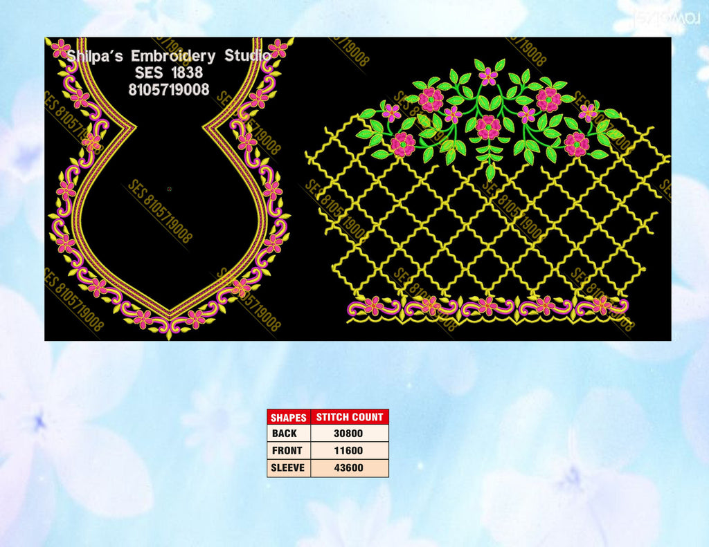 Embroidery Designs 1801-1900 Series