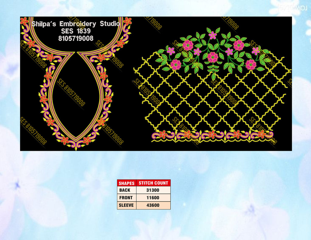 Embroidery Designs 1801-1900 Series