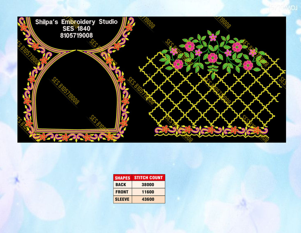 Embroidery Designs 1801-1900 Series