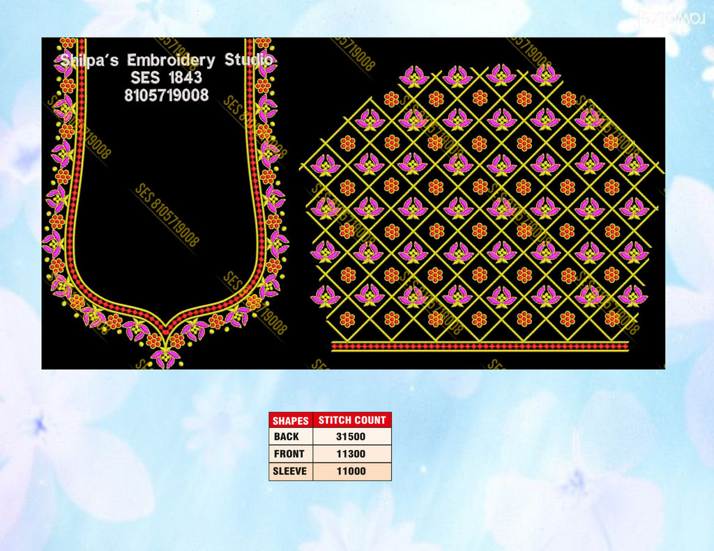 Embroidery Designs 1801-1900 Series