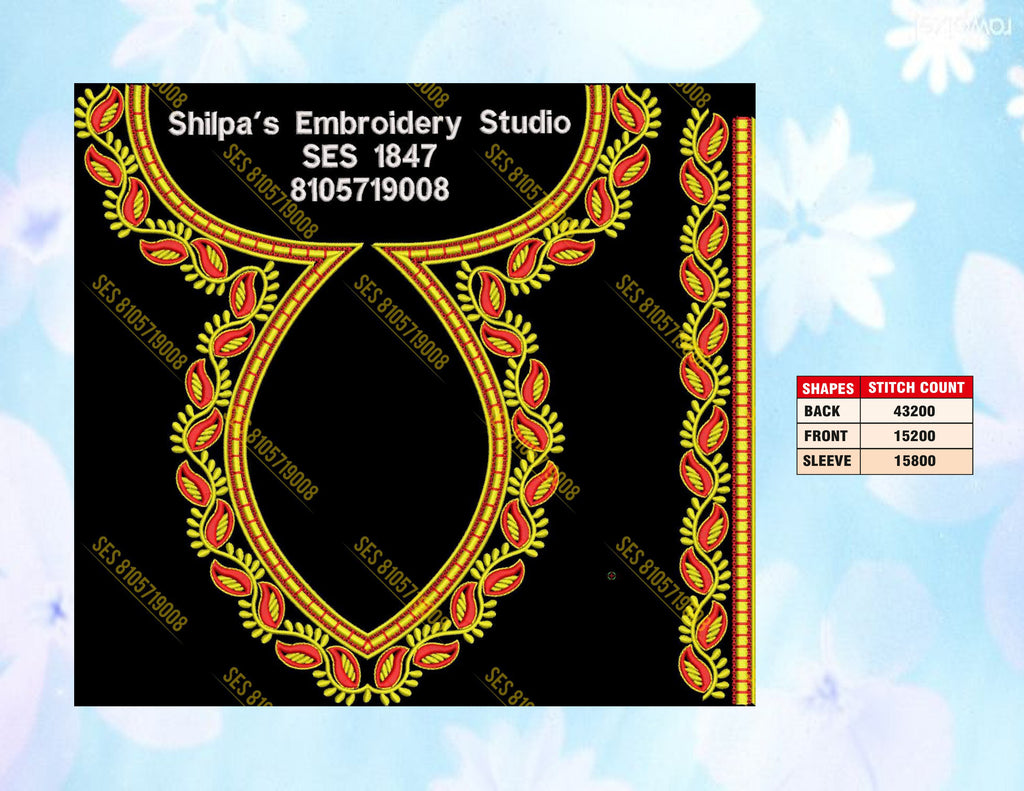 Embroidery Designs 1801-1900 Series