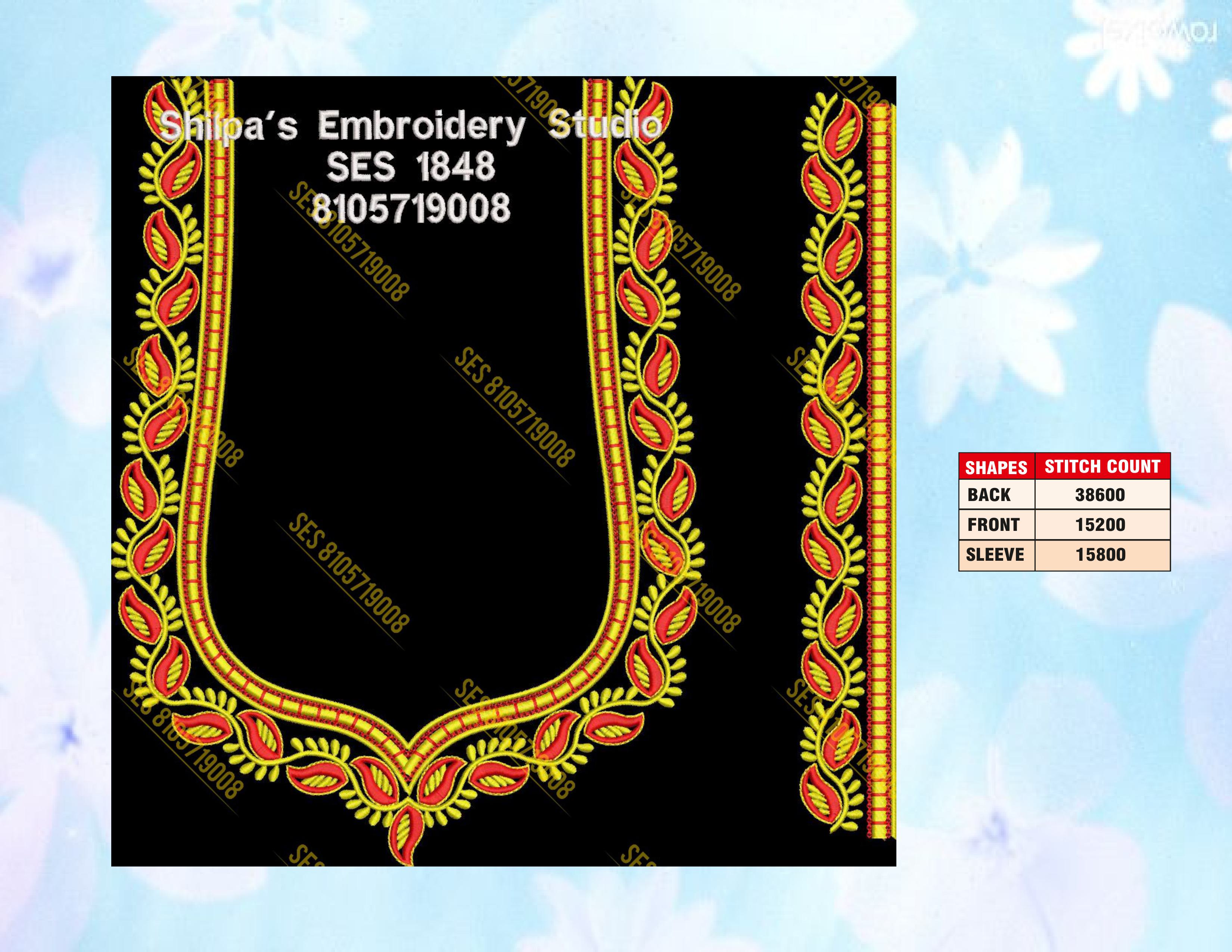 Embroidery Designs 1801-1900 Series