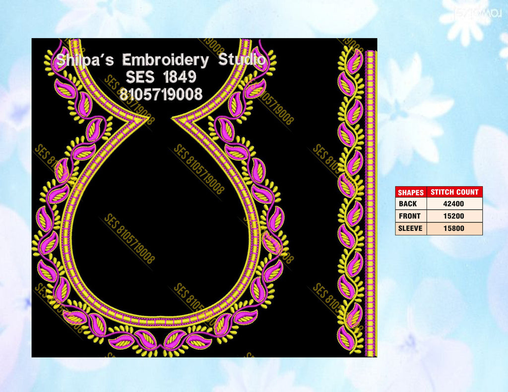 Embroidery Designs 1801-1900 Series