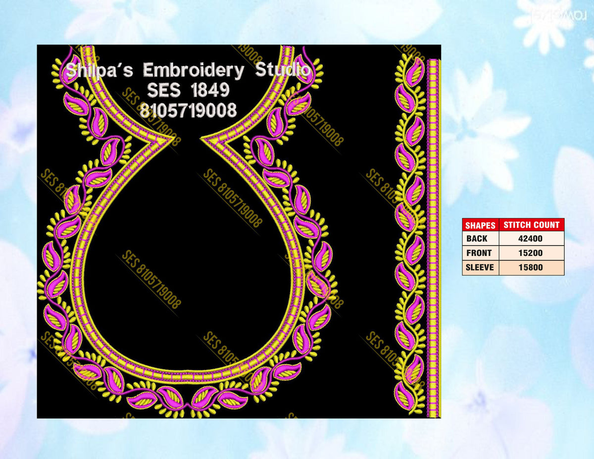 Embroidery Designs 1801-1900 Series