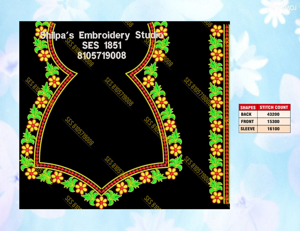 Embroidery Designs 1801-1900 Series