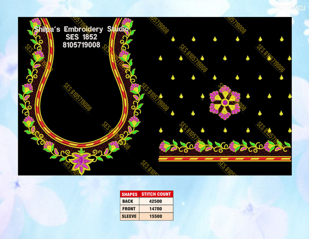 Embroidery Designs 1801-1900 Series