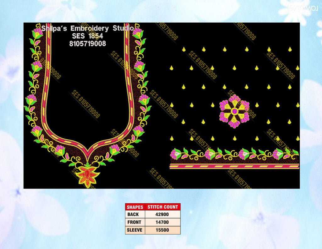 Embroidery Designs 1801-1900 Series