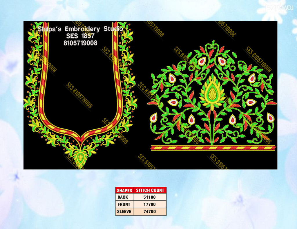 Embroidery Designs 1801-1900 Series