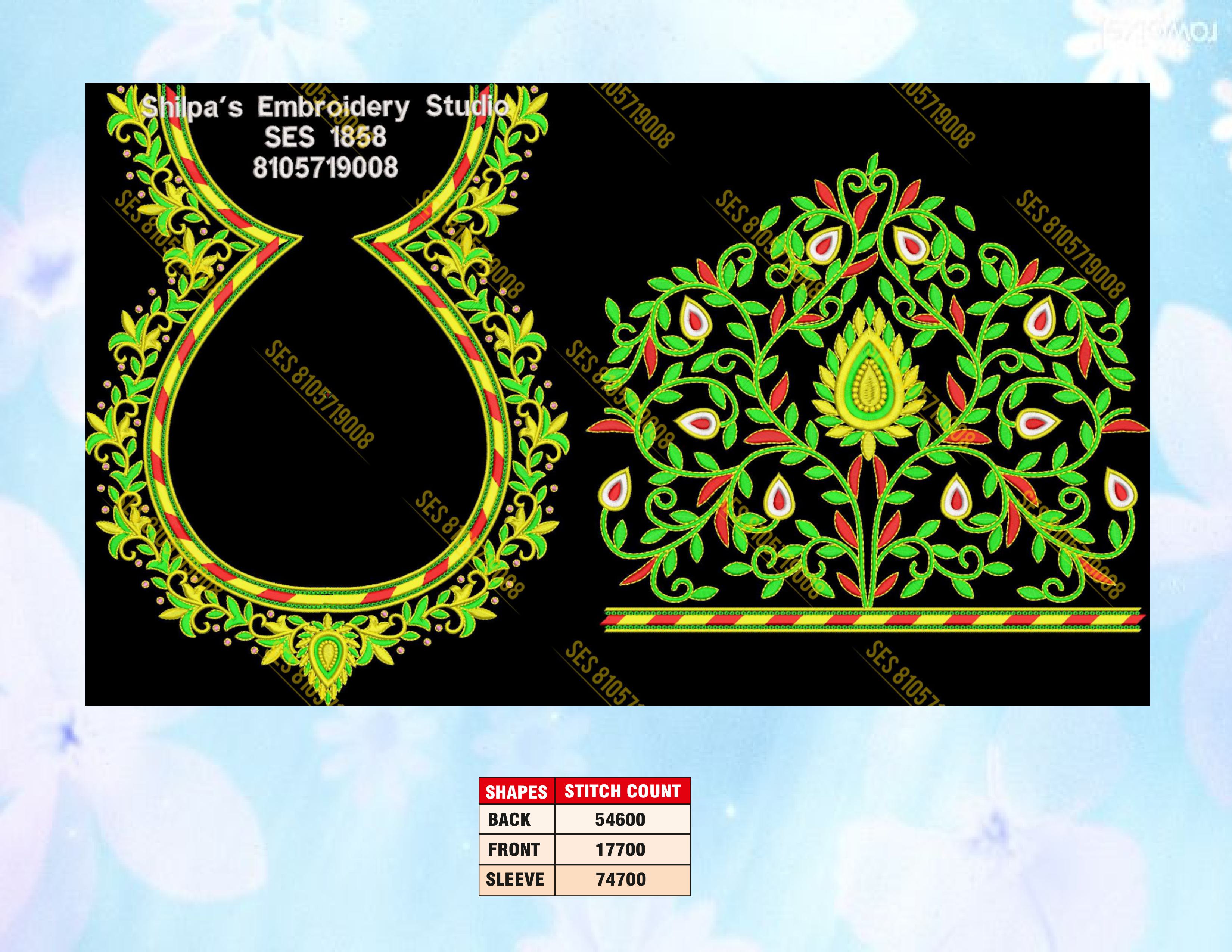 Embroidery Designs 1801-1900 Series