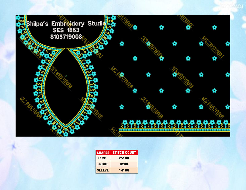 Embroidery Designs 1801-1900 Series