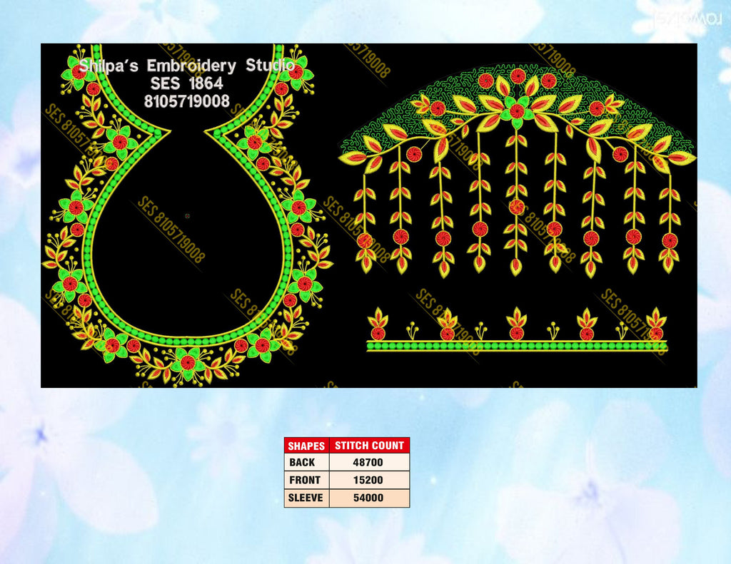 Embroidery Designs 1801-1900 Series