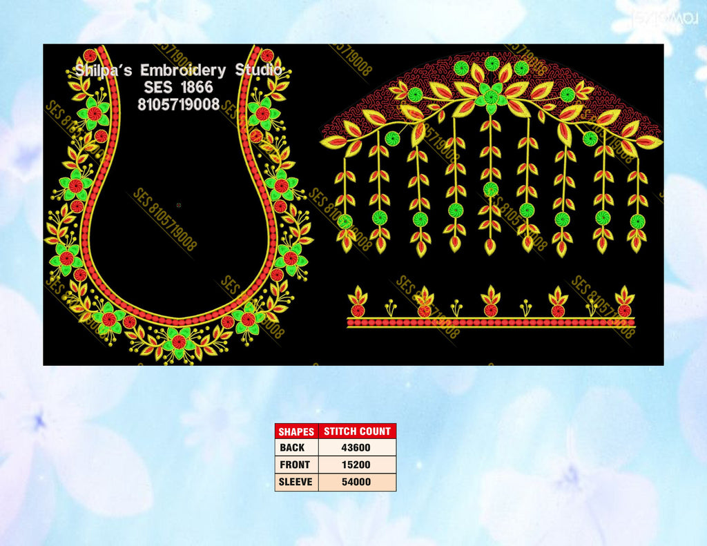 Embroidery Designs 1801-1900 Series