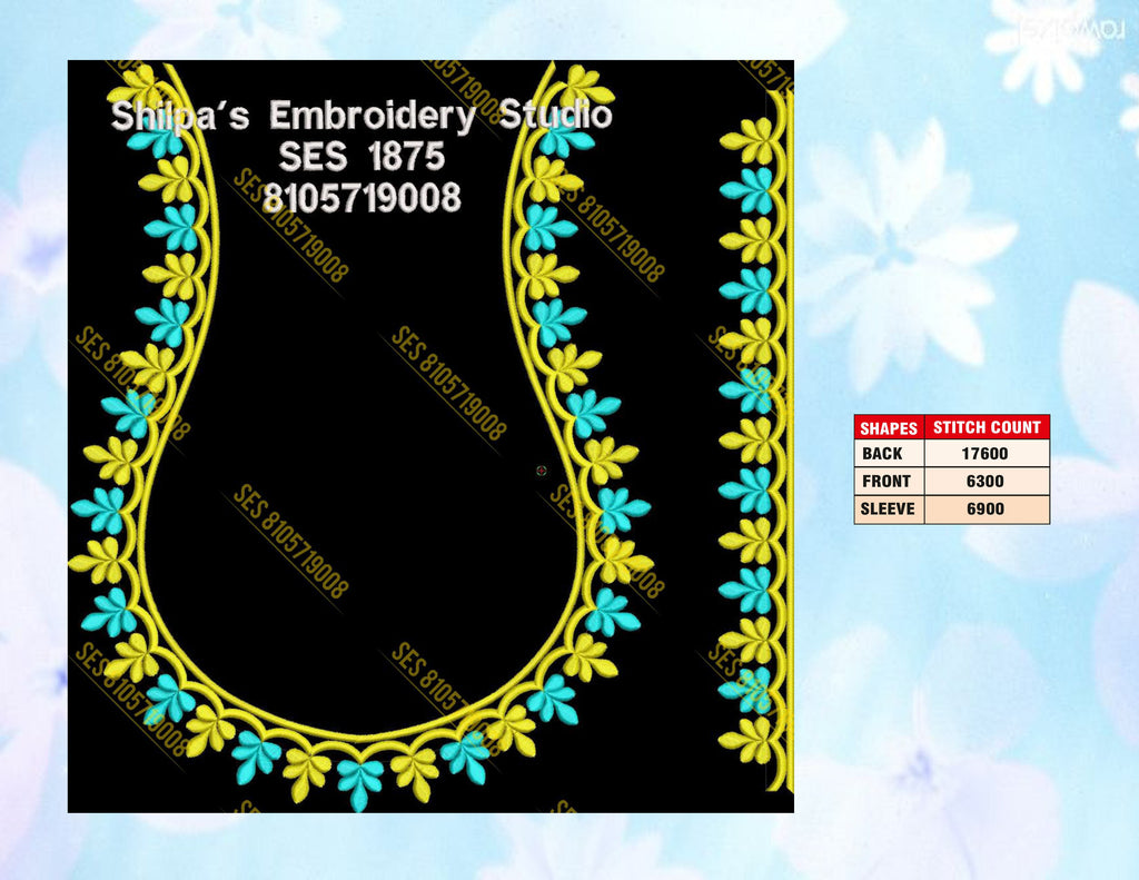 Embroidery Designs 1801-1900 Series