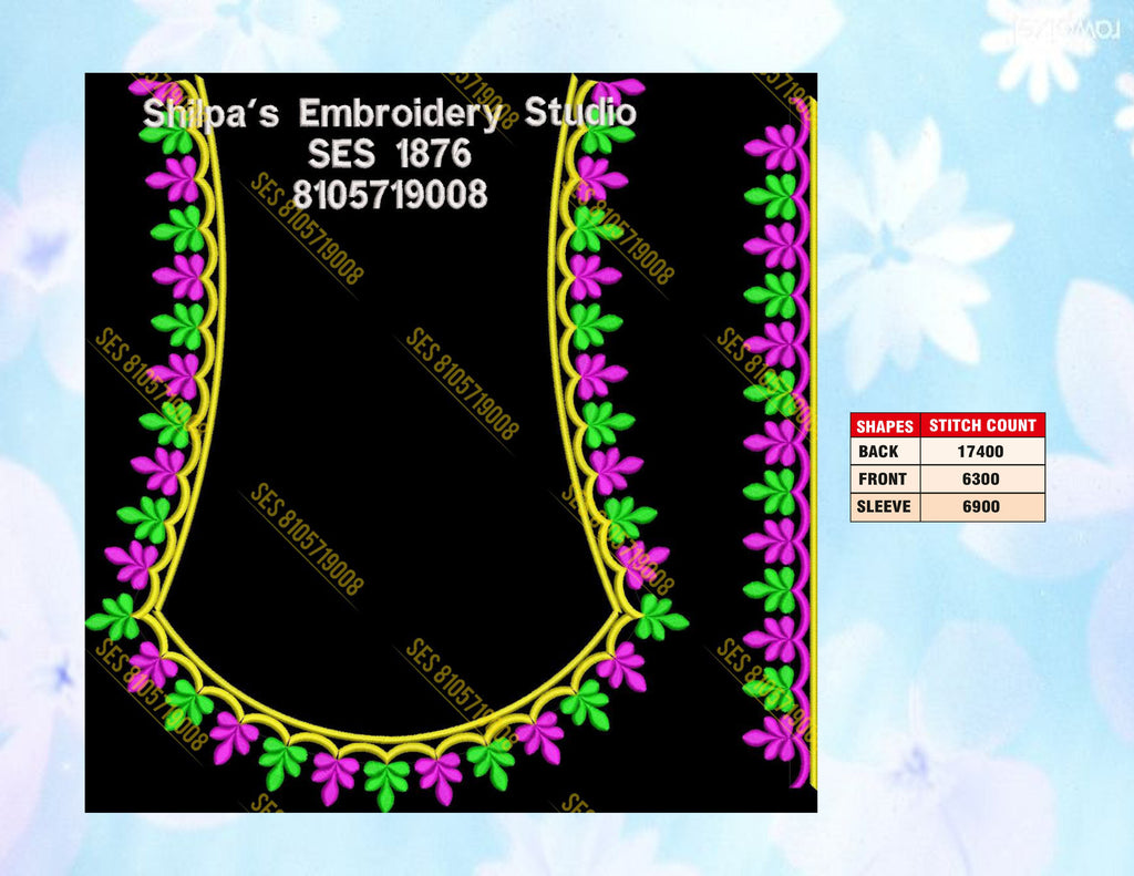 Embroidery Designs 1801-1900 Series