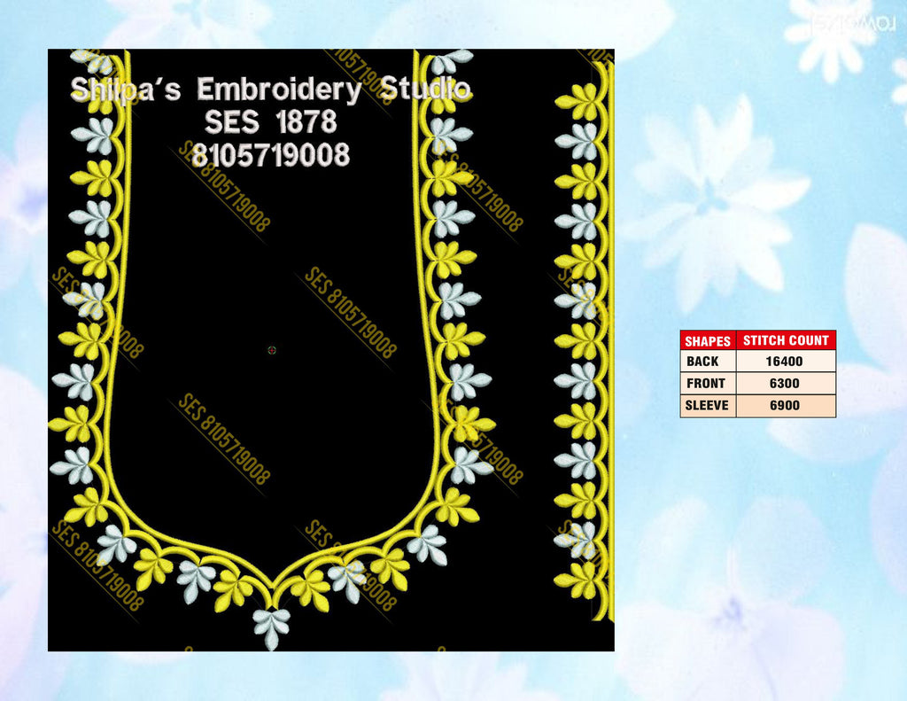 Embroidery Designs 1801-1900 Series