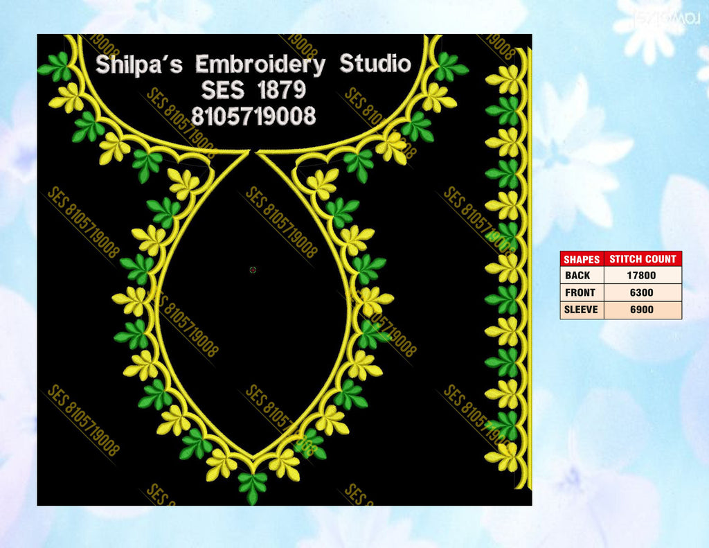 Embroidery Designs 1801-1900 Series