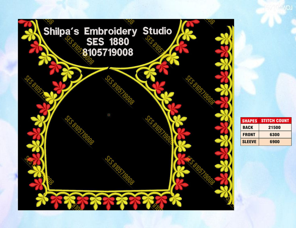 Embroidery Designs 1801-1900 Series