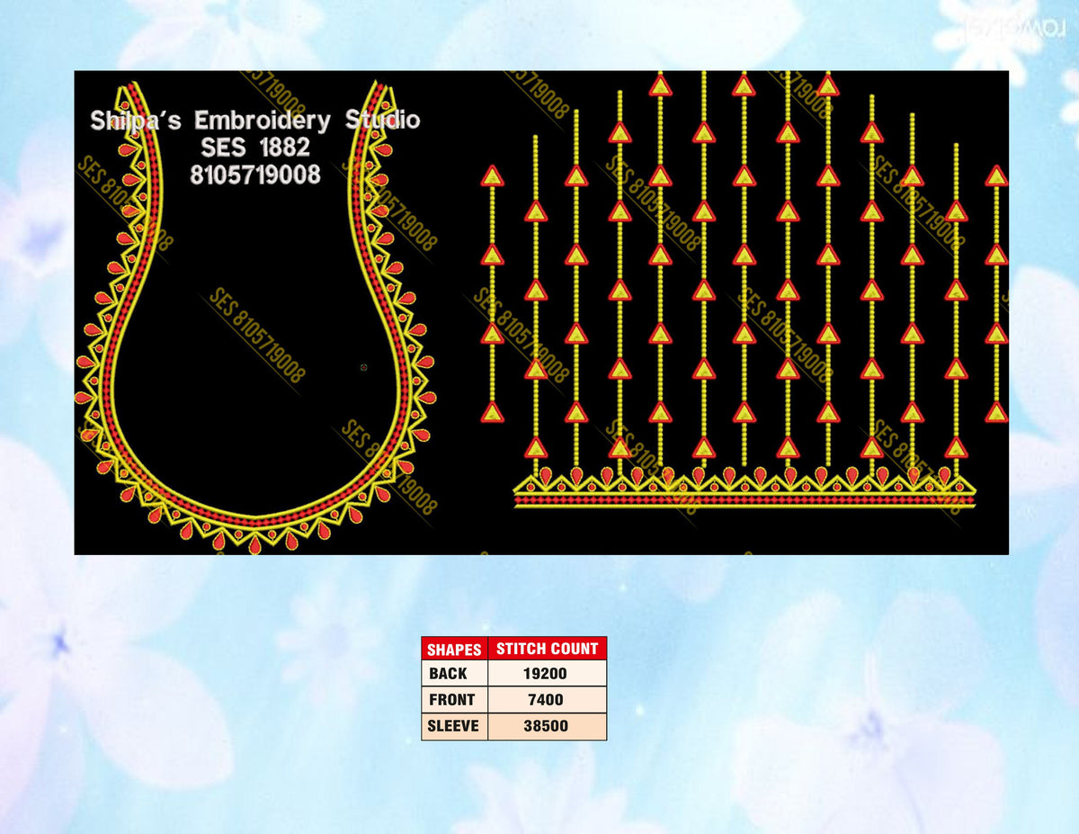 Embroidery Designs 1801-1900 Series