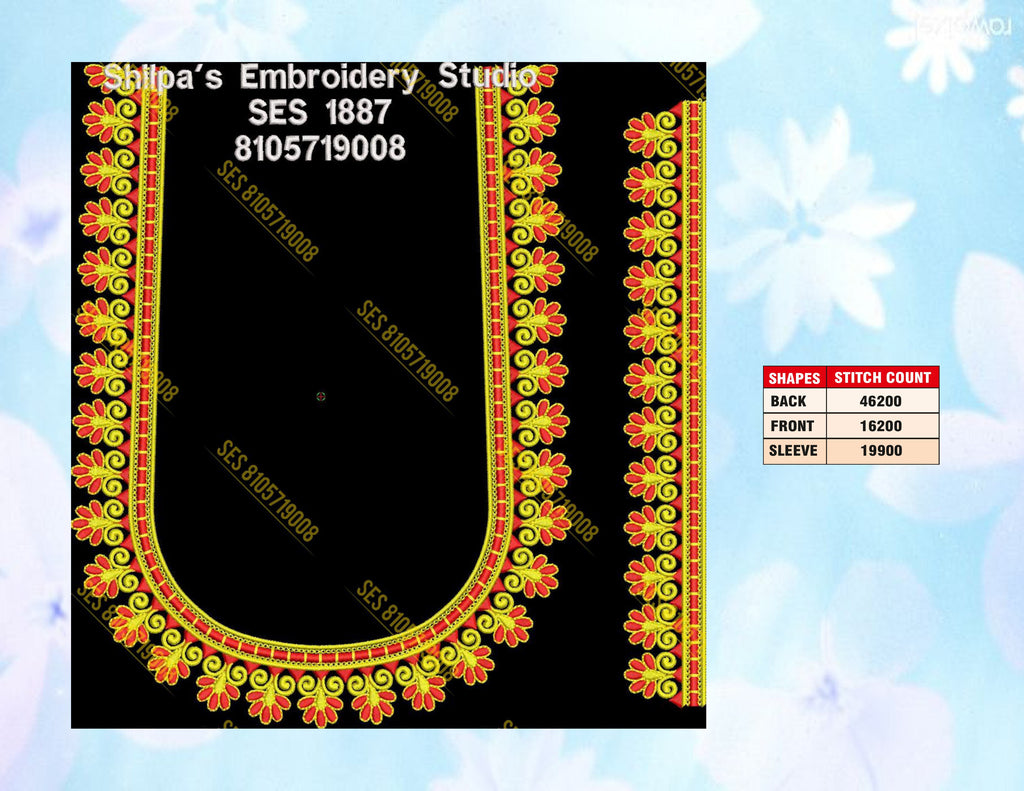 Embroidery Designs 1801-1900 Series