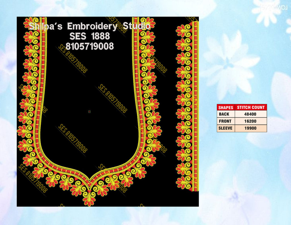 Embroidery Designs 1801-1900 Series