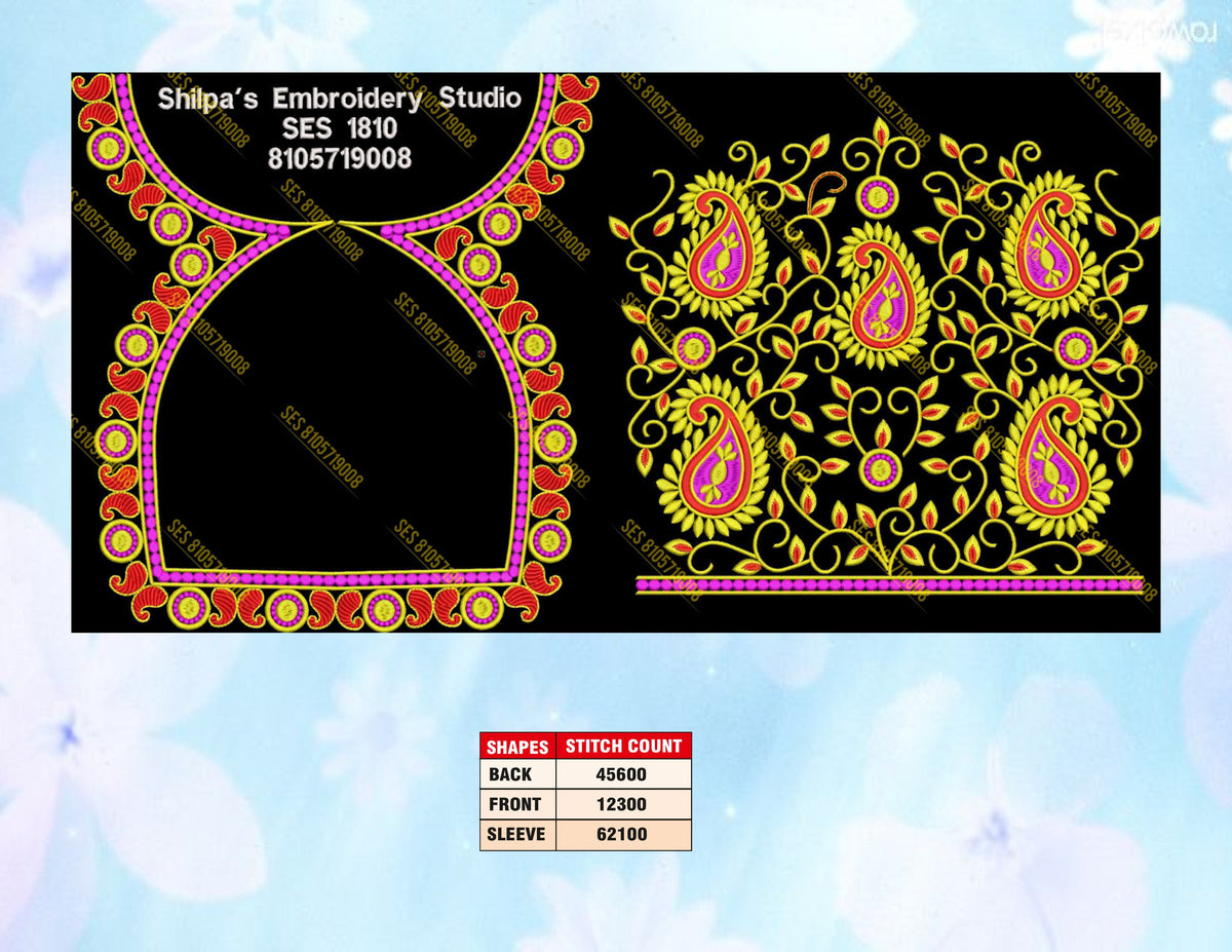 Embroidery Designs 1801-1900 Series