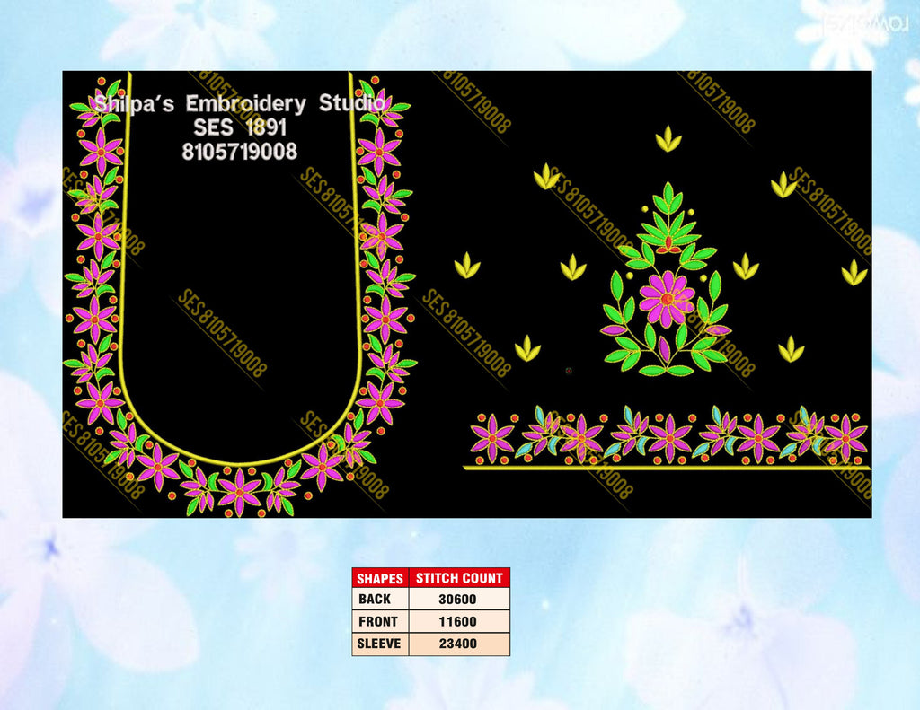 Embroidery Designs 1801-1900 Series