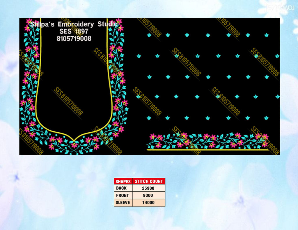 Embroidery Designs 1801-1900 Series
