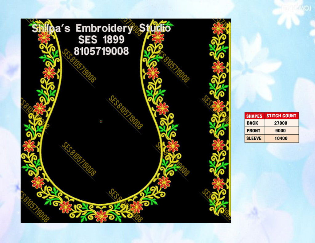 Embroidery Designs 1801-1900 Series