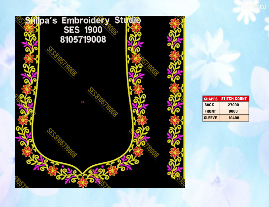 Embroidery Designs 1801-1900 Series