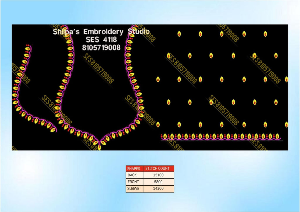 Embroidery Designs 4101-4200 Series