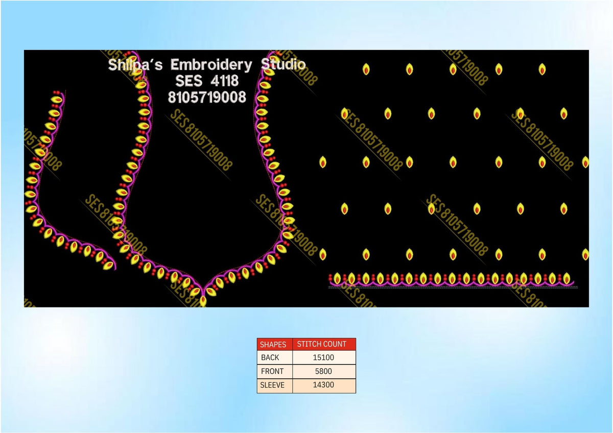 Embroidery Designs 4101-4200 Series