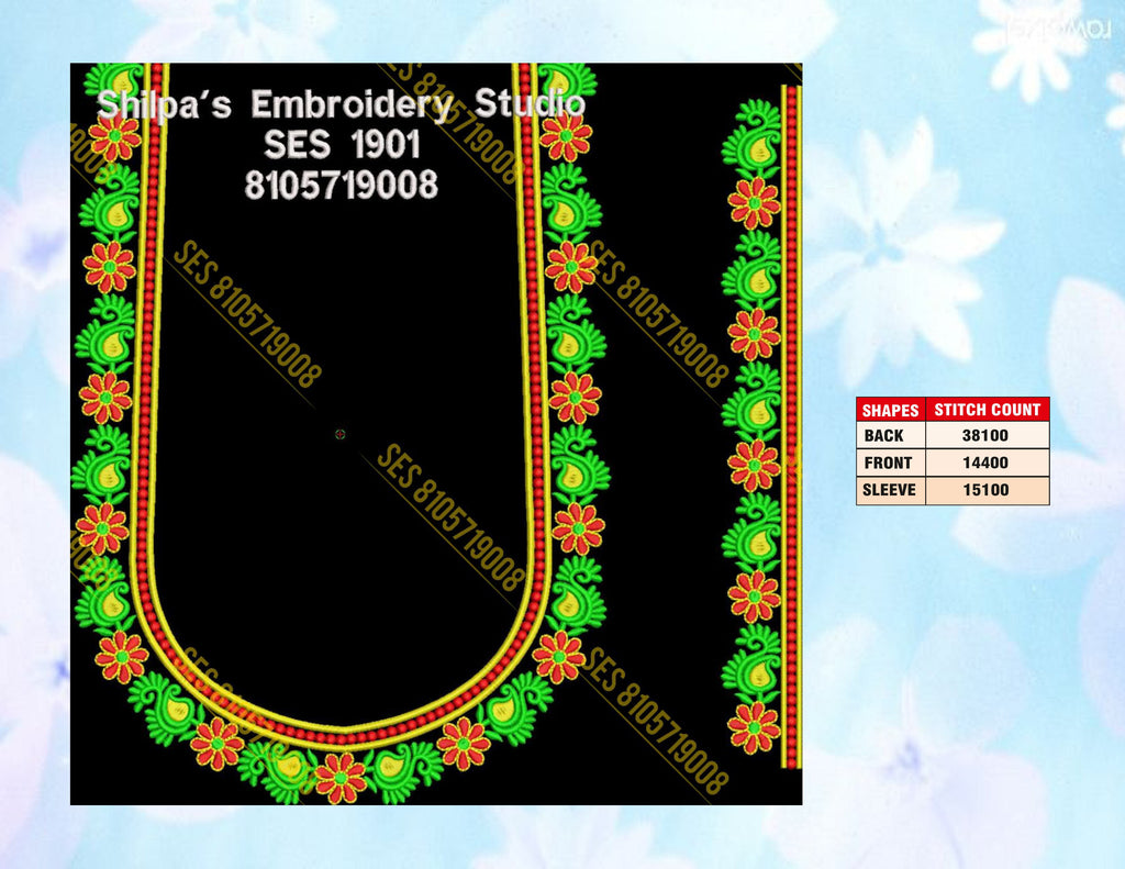 Embroidery Designs 1901-2000 Series