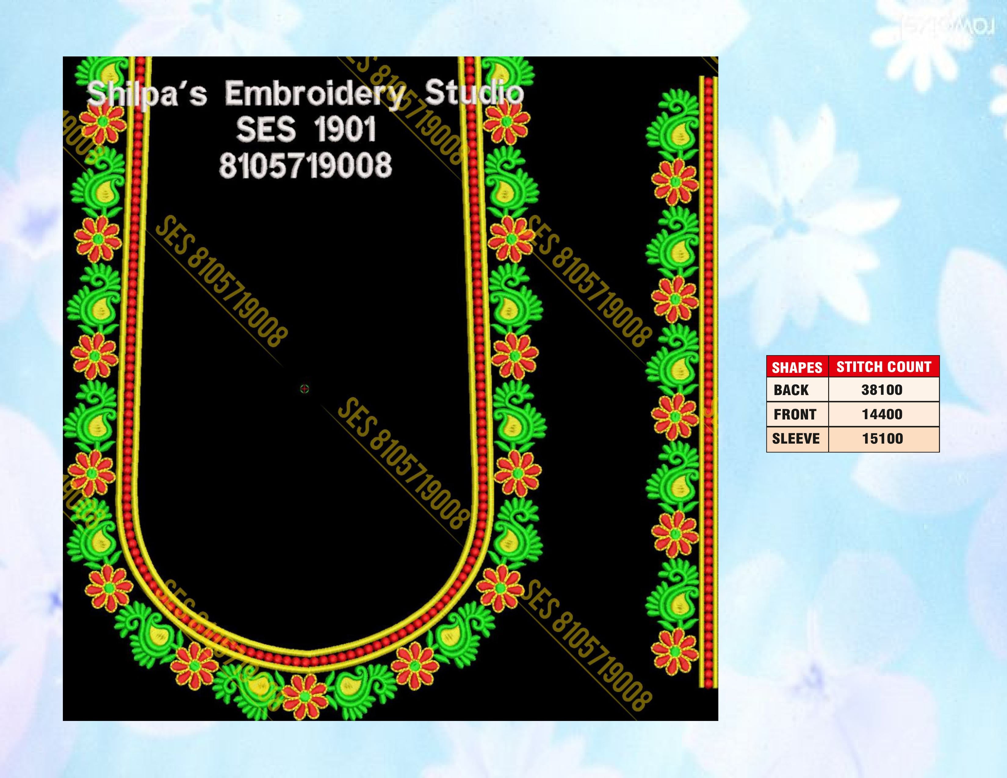 Embroidery Designs 1901-2000 Series