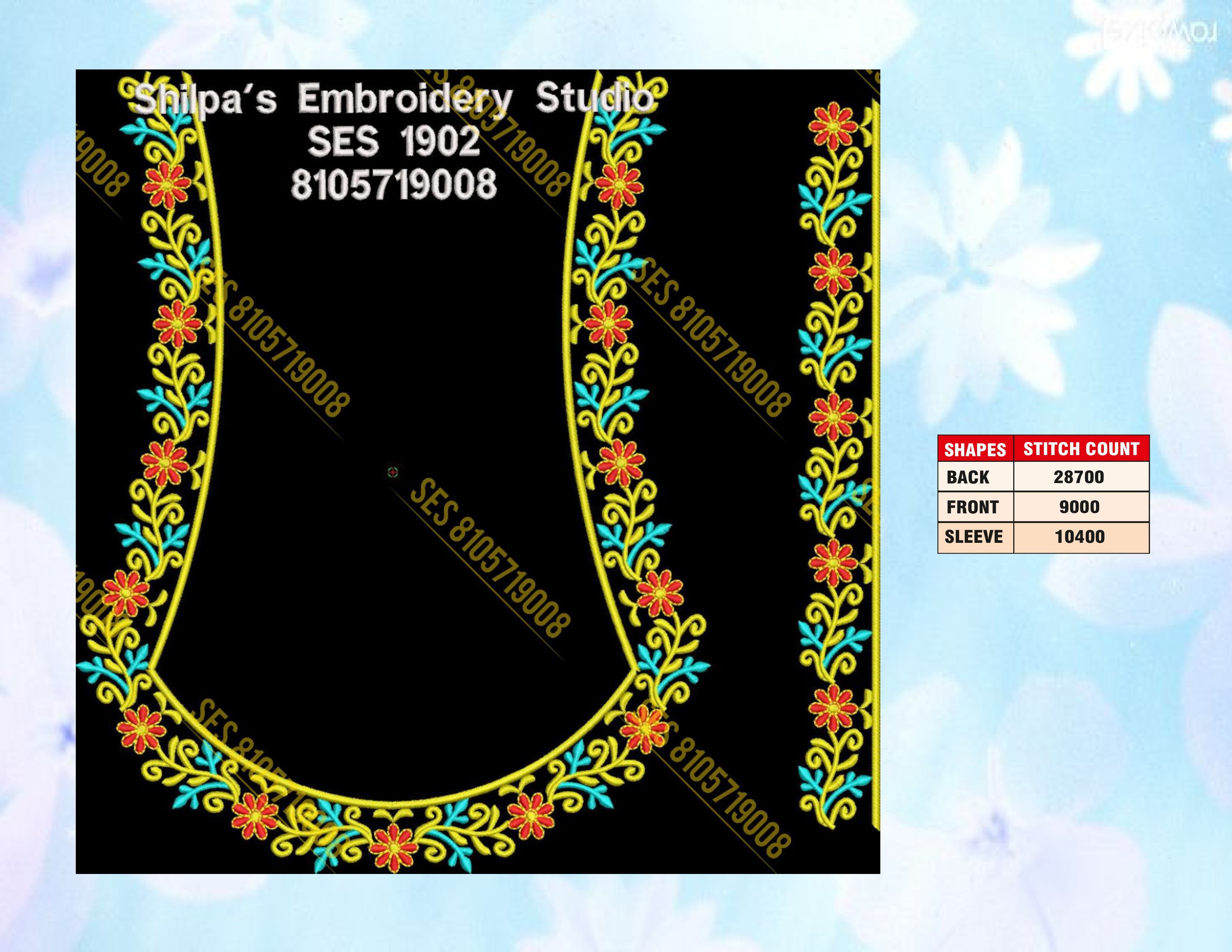 Embroidery Designs 1901-2000 Series