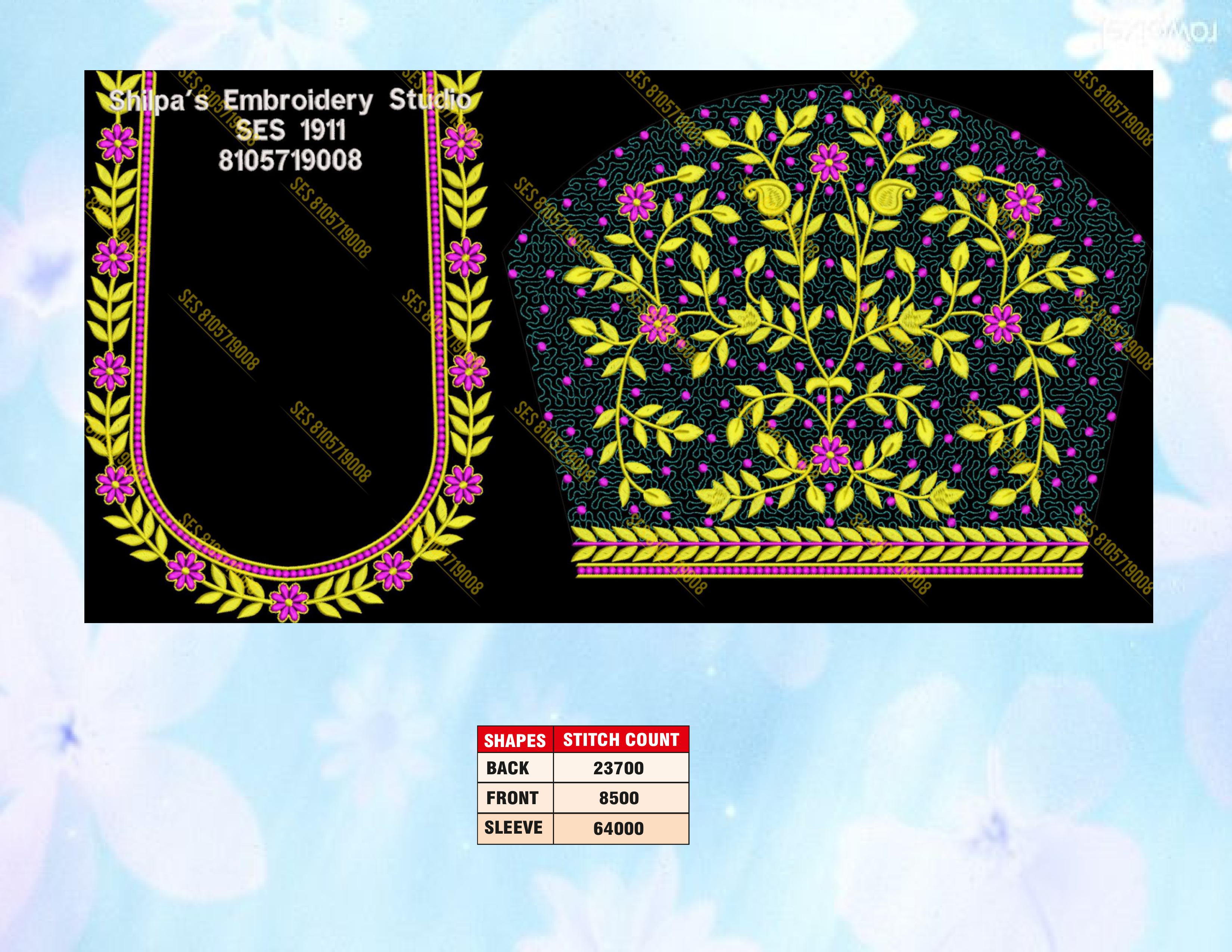 Embroidery Designs 1901-2000 Series