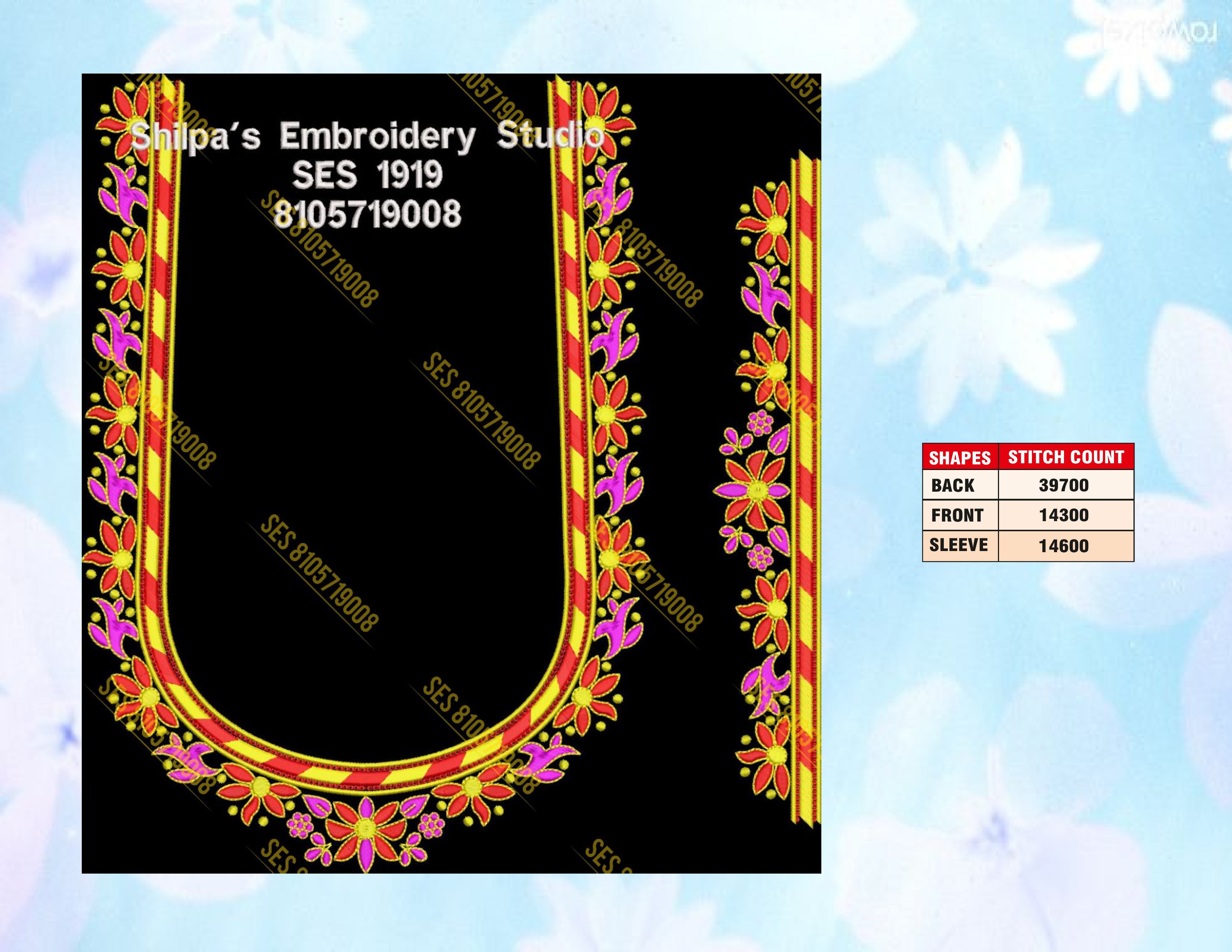 Embroidery Designs 1901-2000 Series
