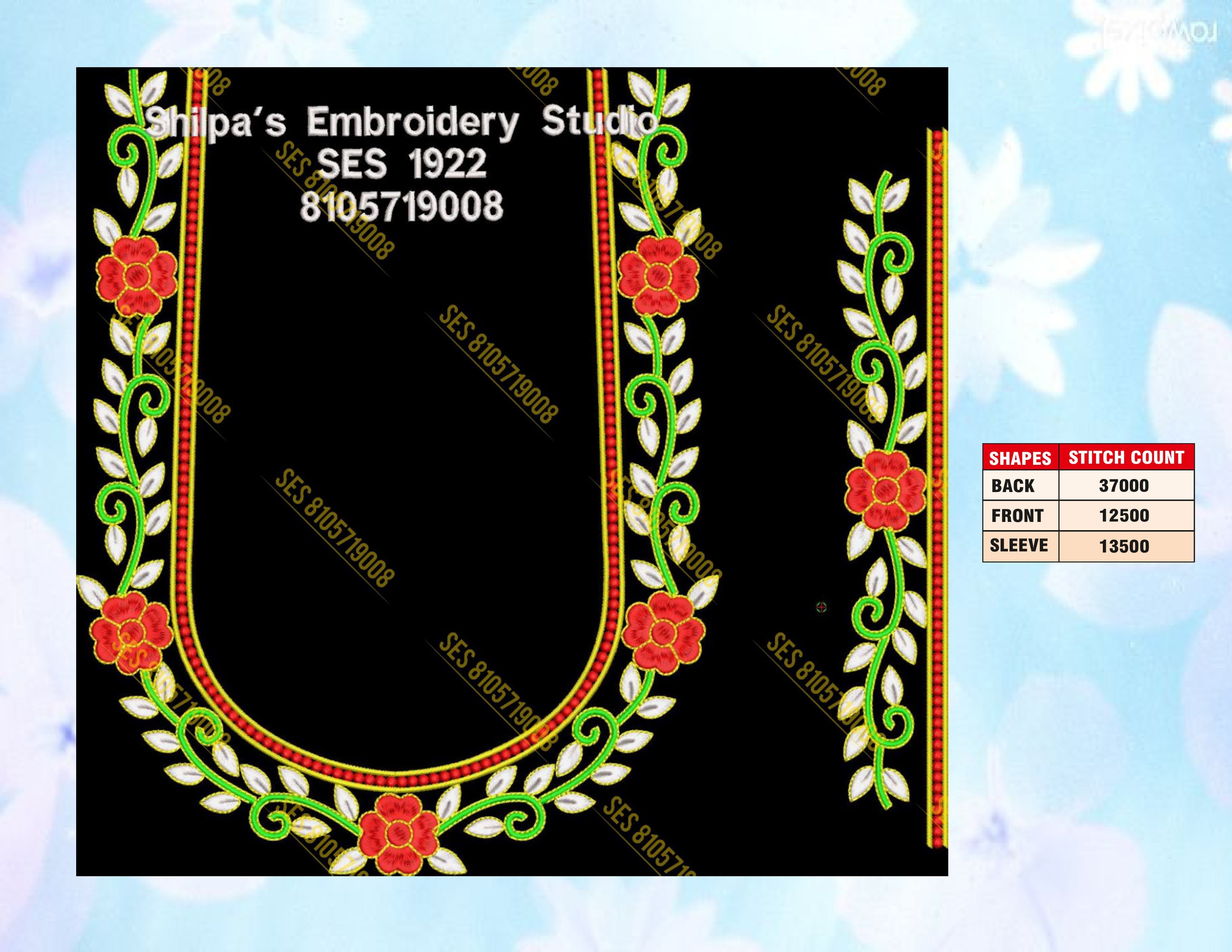 Embroidery Designs 1901-2000 Series
