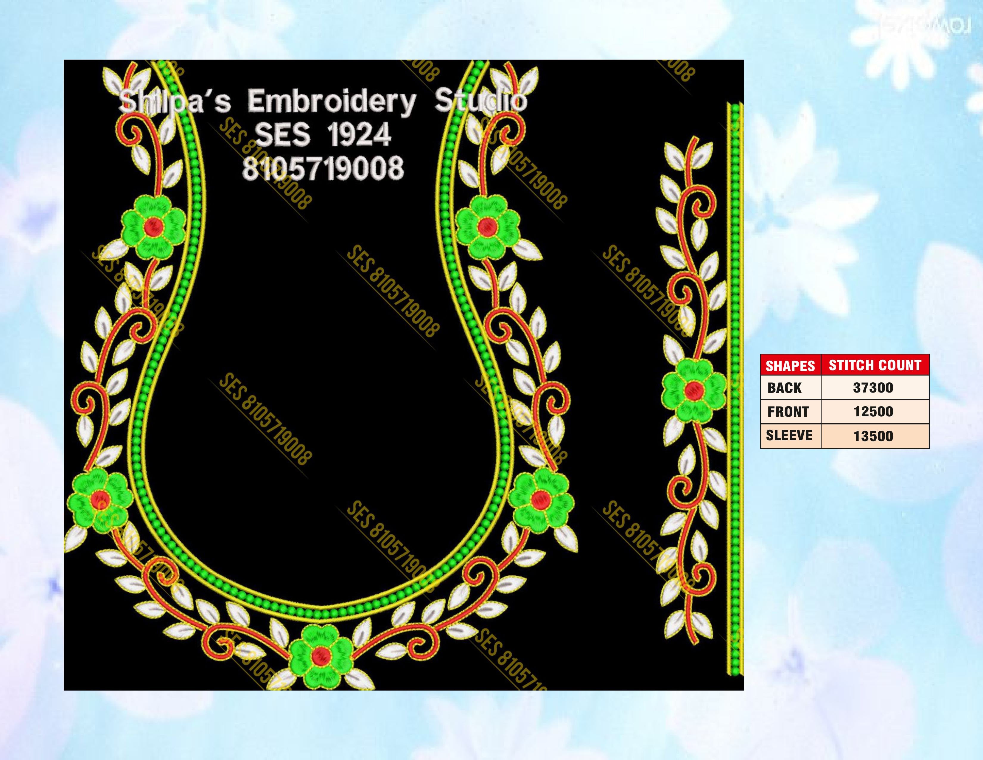 Embroidery Designs 1901-2000 Series