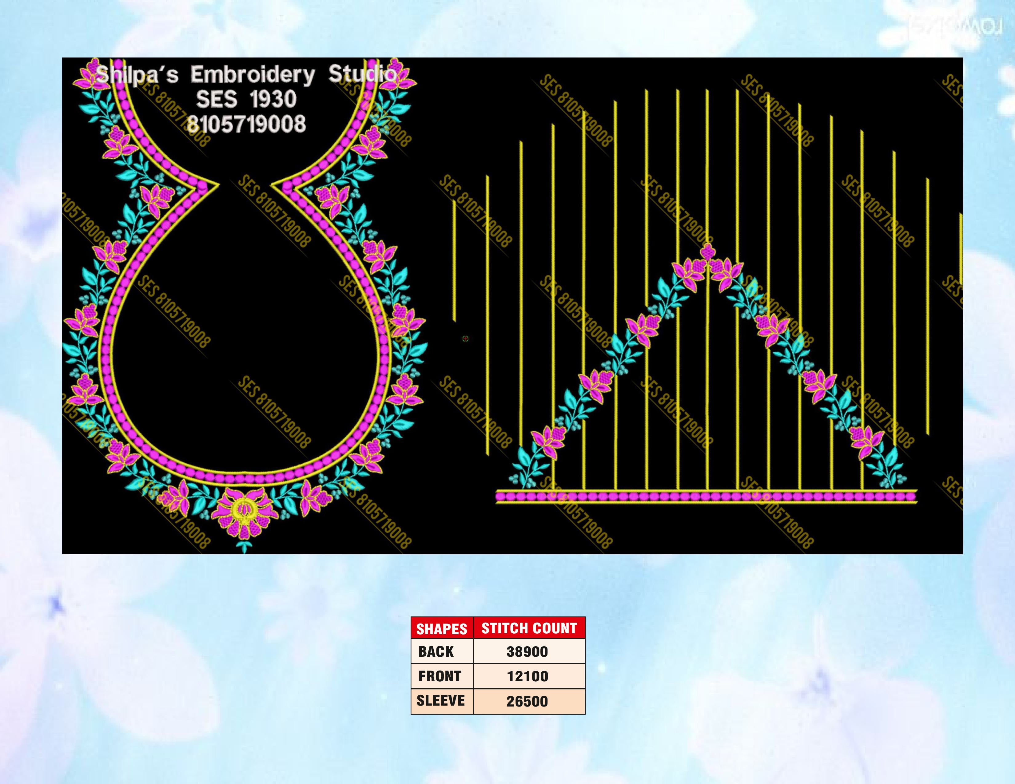 Embroidery Designs 1901-2000 Series