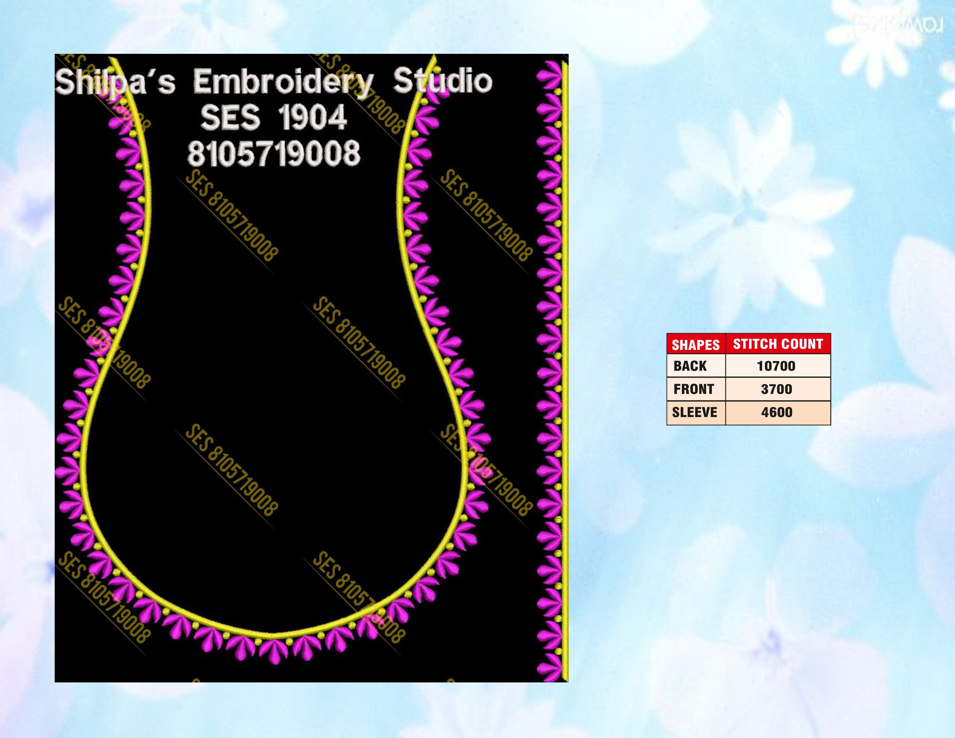 Embroidery Designs 1901-2000 Series