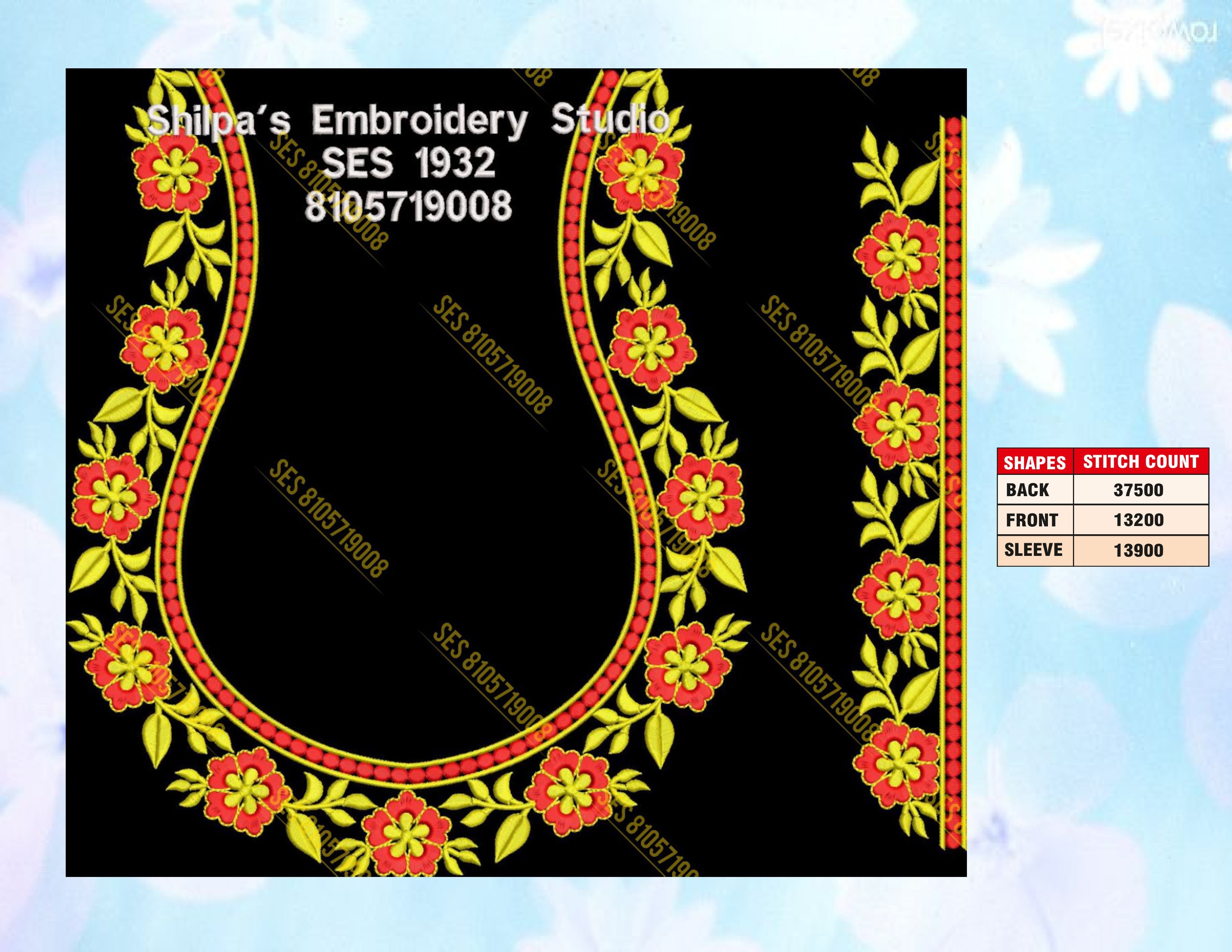 Embroidery Designs 1901-2000 Series