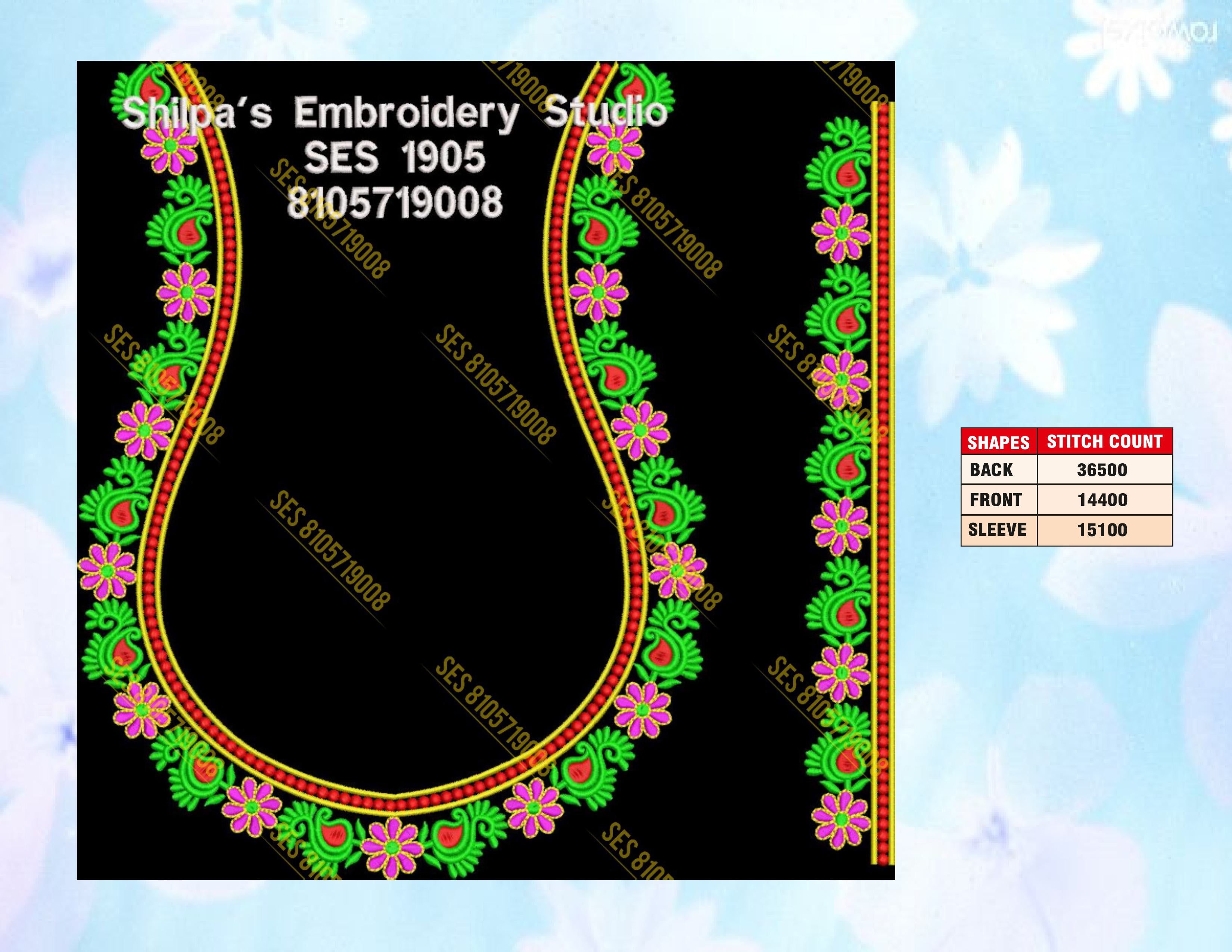 Embroidery Designs 1901-2000 Series