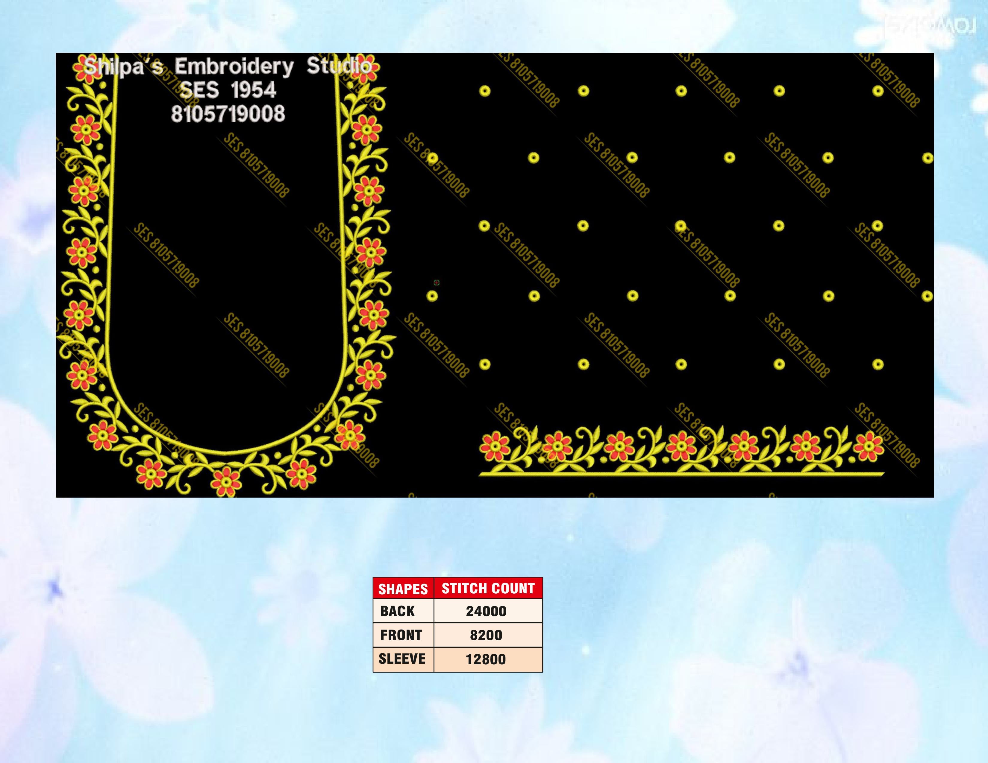 Embroidery Designs 1901-2000 Series