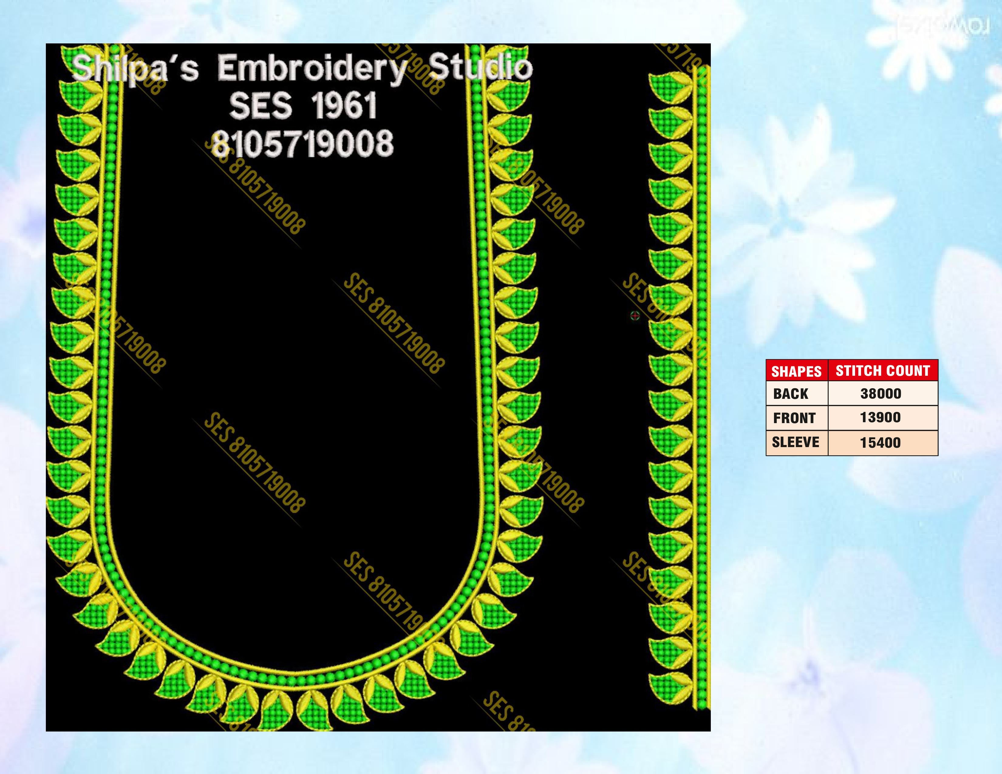 Embroidery Designs 1901-2000 Series
