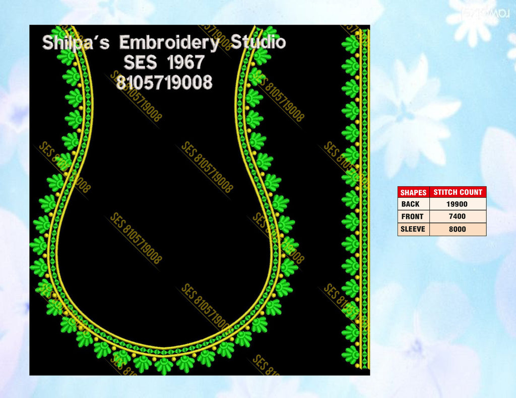 Embroidery Designs 1901-2000 Series