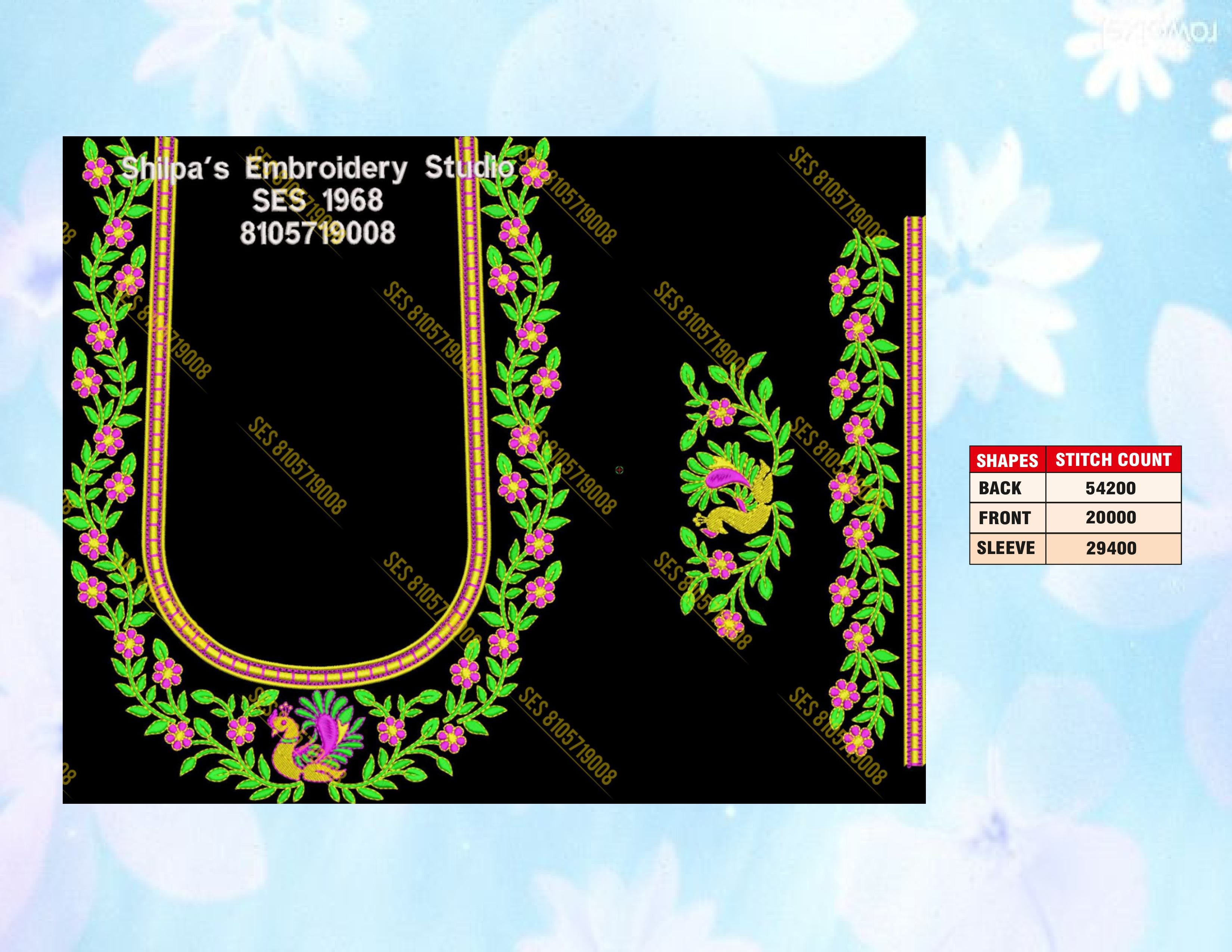 Embroidery Designs 1901-2000 Series